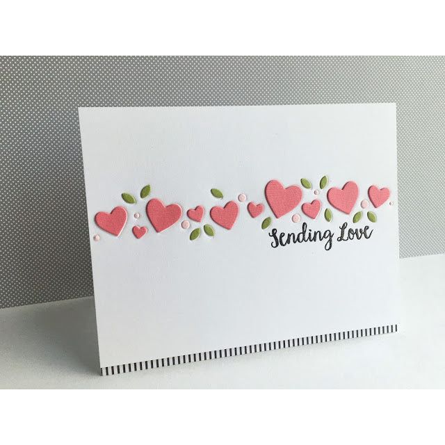 Simon Says Stamp! Simon Says Stamp CUPIDS HEART BORDER Wafer Dies s533 Love