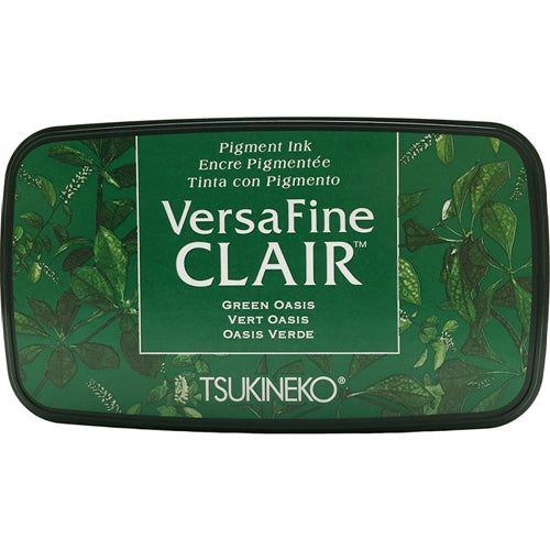 Simon Says Stamp! Tsukineko VersaFine Clair GREEN OASIS Ink Pad vfcla501
