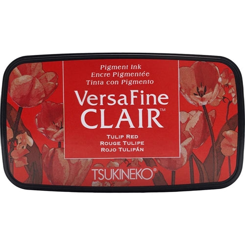 Simon Says Stamp! Tsukineko VersaFine Clair TULIP RED Ink Pad vfcla702