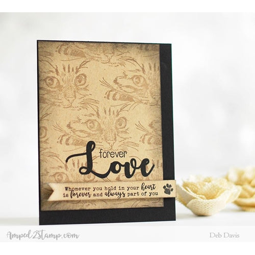 Simon Says Stamp! Whimsy Stamps LOVE HAS FOUR PAWS Clear Stamps cwsd265
