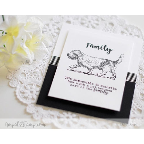 Simon Says Stamp! Whimsy Stamps LOVE HAS FOUR PAWS Clear Stamps cwsd265