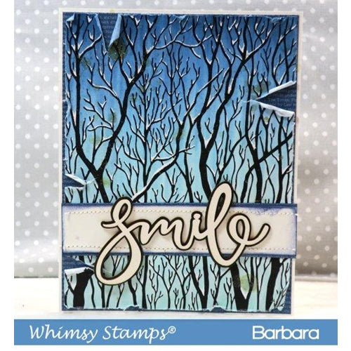 Simon Says Stamp! Whimsy Stamps TREE SILHOUETTE Rubber Cling Stamp da1021