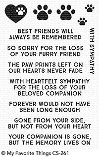 Simon Says Stamp! My Favorite Things CRITTER CONDOLENCES Clear Stamps CS261