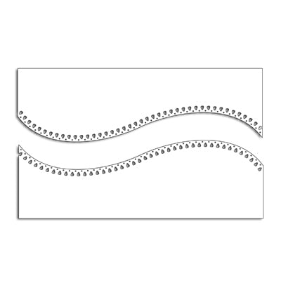 Simon Says Stamp! Penny Black CURVED STITCH Thin Metal Creative Dies 51 435