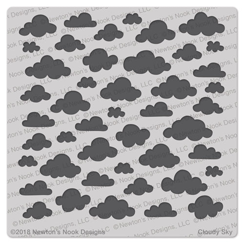 Simon Says Stamp! Newton's Nook Designs CLOUDY SKY Stencil NN1802T01