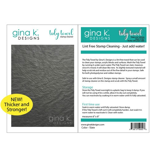Simon Says Stamp! Gina K Designs TIDY TOWEL Stamp Cleaner 54550