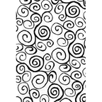 Simon Says Stamp! Tim Holtz Cling Rubber ATC Stamp SWIRLS COM012
