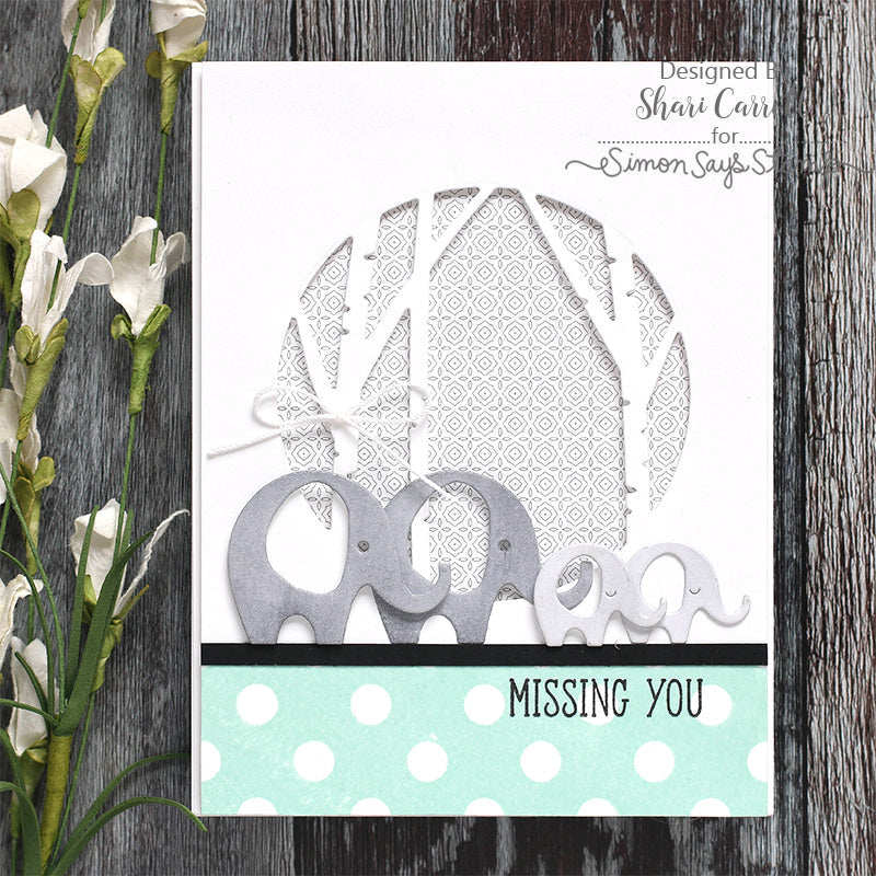 Simon Says Stamp! Simon Says Stamp SWEET ELEPHANTS Wafer Dies s554