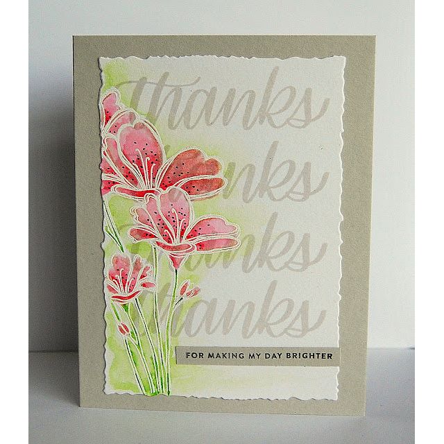 Simon Says Stamp! Simon Says Clear Stamps BIG THANKS WORDS sss101816