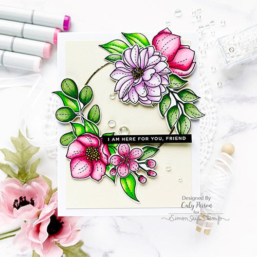 Simon Says Stamp! Simon Says Clear Stamps EVEN MORE Beautiful FLOWERS sss101814 | color-code:ALT00