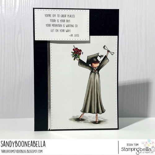 Simon Says Stamp! Stamping Bella Cling Stamps UPTOWN GIRL GRACE THE GRADUATE eb672