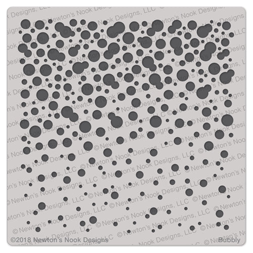 Simon Says Stamp! Newton's Nook Designs BUBBLY Stencil NN1803T01