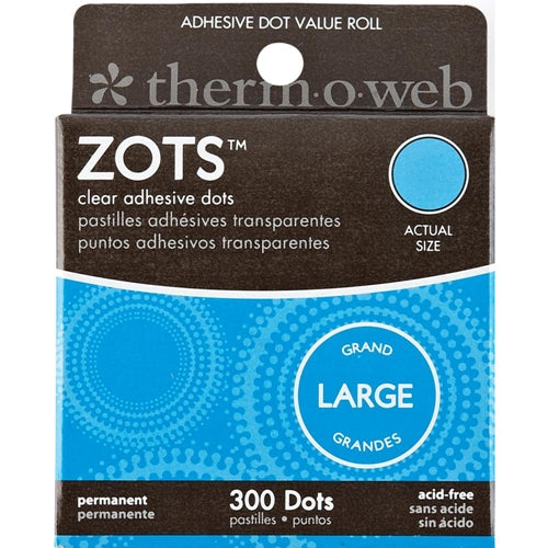 Zots Clear Memory Adhesive Dots Large
