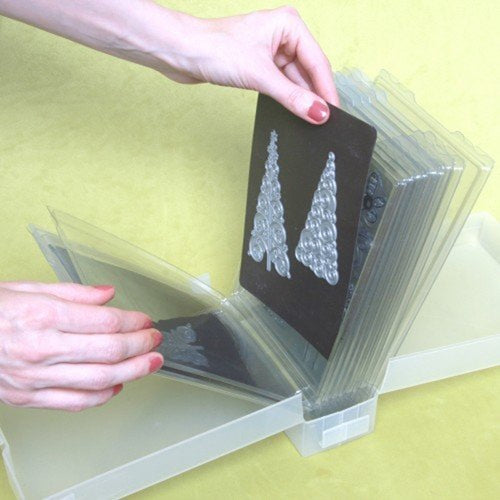 Large Dies and Stamps Storage Pockets 10 Pack Transparent Plastic Storage  Envelopes & 10 Pack Soft Rubber Magnetic Sheets for Stamping Die Cuts DIY