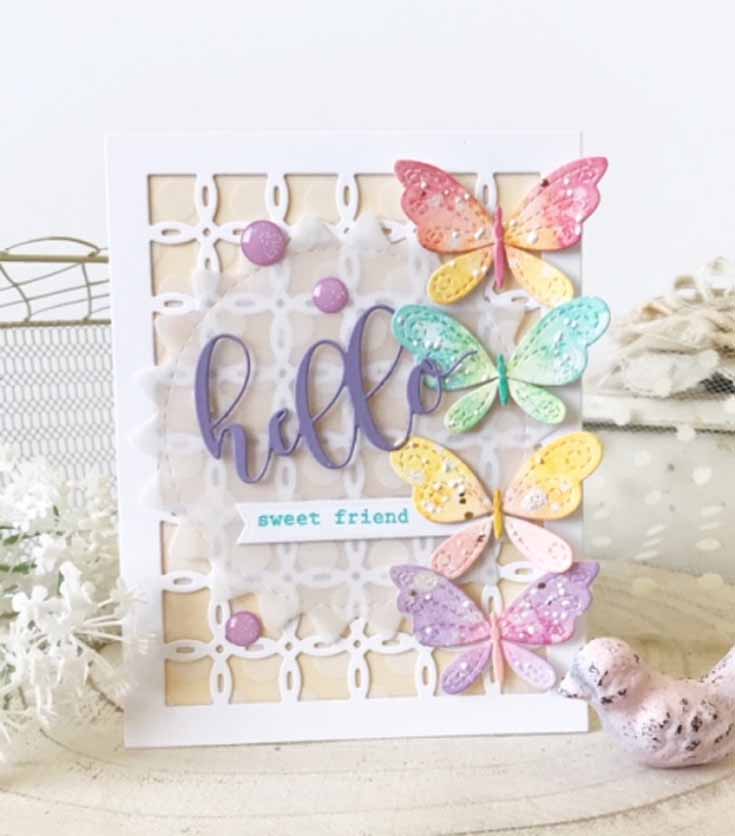 Simon Says Stamp! Simon Says Stamp STITCHING BUTTERFLIES Wafer Dies s546