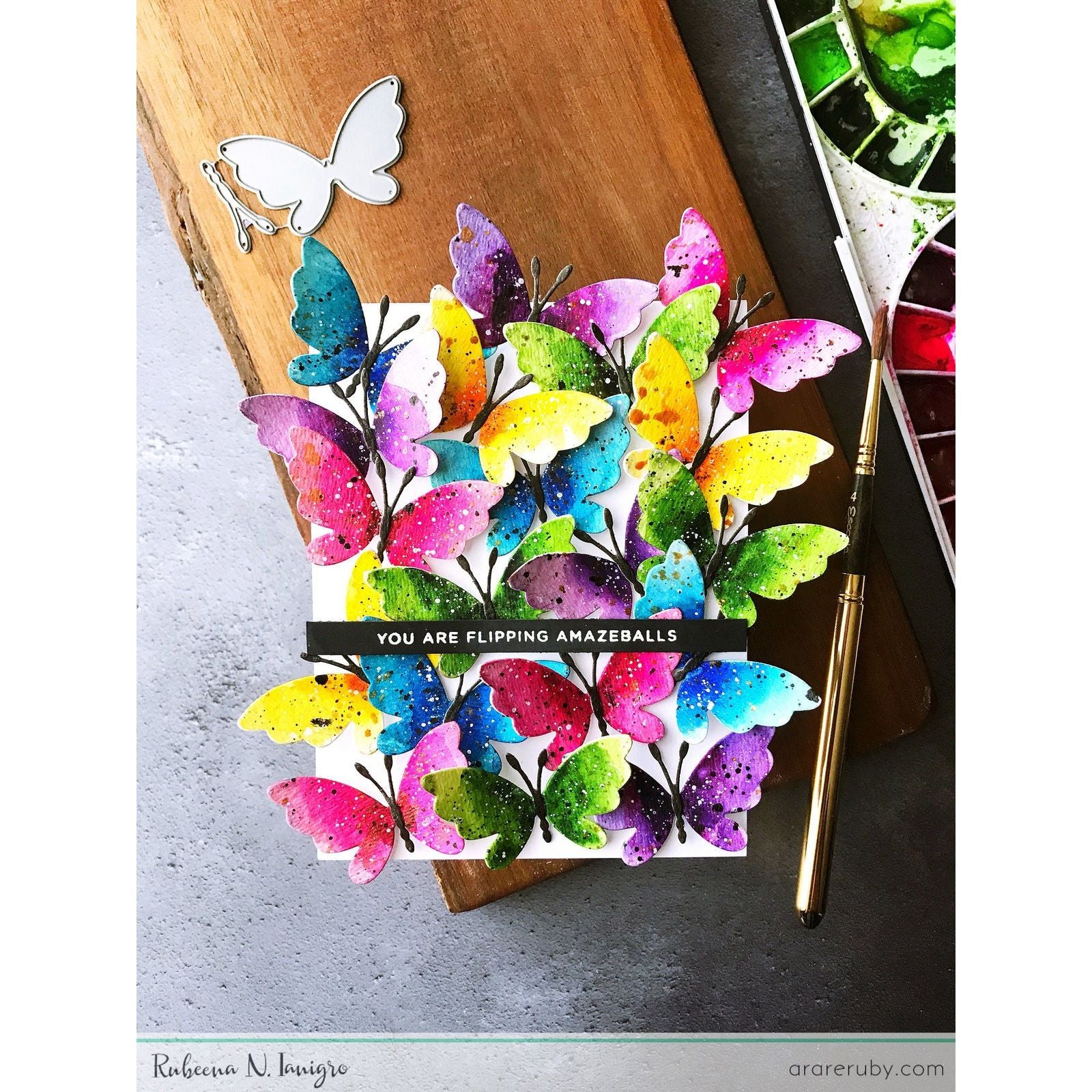 Simon Says Stamp! Simon Says Stamp ADELINE BUTTERFLY Wafer Dies s542