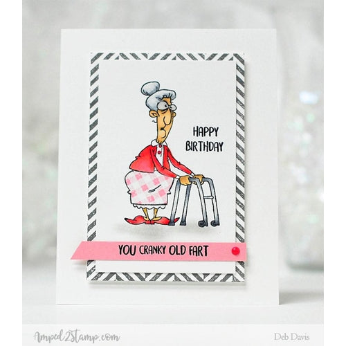 Simon Says Stamp! Whimsy Stamps OLD FART Clear Stamps cwsd165