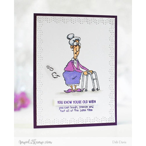 Simon Says Stamp! Whimsy Stamps OLD FART Clear Stamps cwsd165