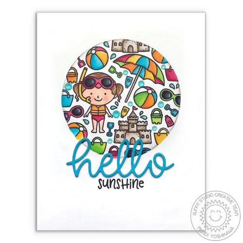 Simon Says Stamp! Sunny Studio HELLO WORD Snippets Die SunnySS 808