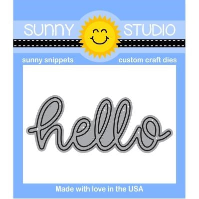 Simon Says Stamp! Sunny Studio HELLO WORD Snippets Die SunnySS 808