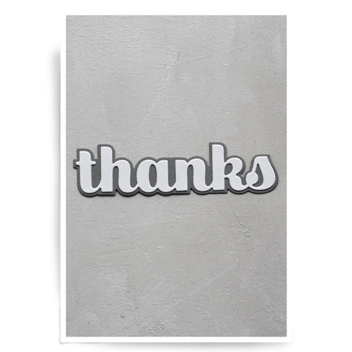 Simon Says Stamp! Birch Press Design BIG THANKS SUGAR SCRIPT Craft Dies 57142