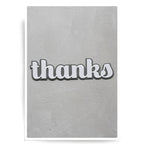 Simon Says Stamp! Birch Press Design BIG THANKS SUGAR SCRIPT Craft Dies 57142