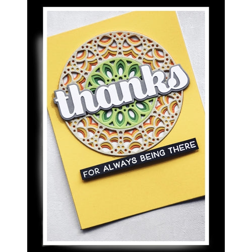Simon Says Stamp! Birch Press Design BIG THANKS SUGAR SCRIPT Craft Dies 57142