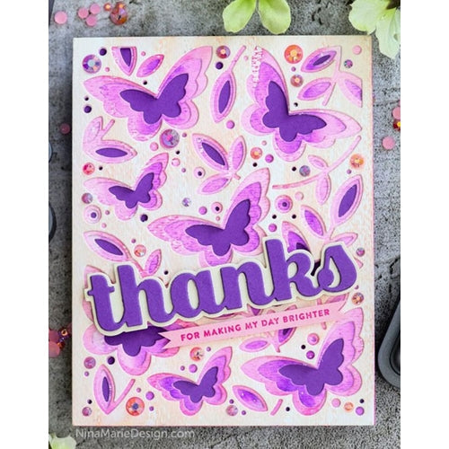 Simon Says Stamp! Birch Press Design BIG THANKS SUGAR SCRIPT Craft Dies 57142