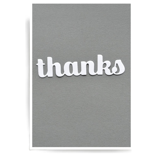 Simon Says Stamp! Birch Press Design THANKS SUGAR SCRIPT Craft Dies 57148