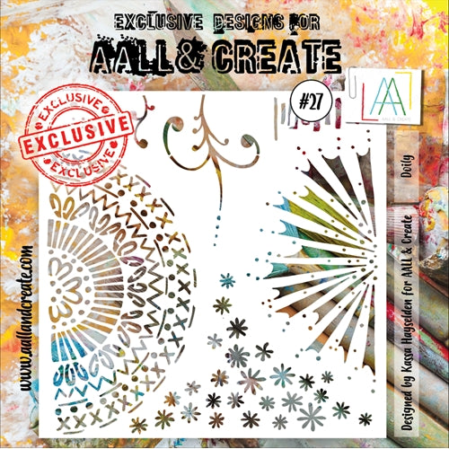 Simon Says Stamp! AALL & Create DOILY Stencil 27 6x6 aal10027