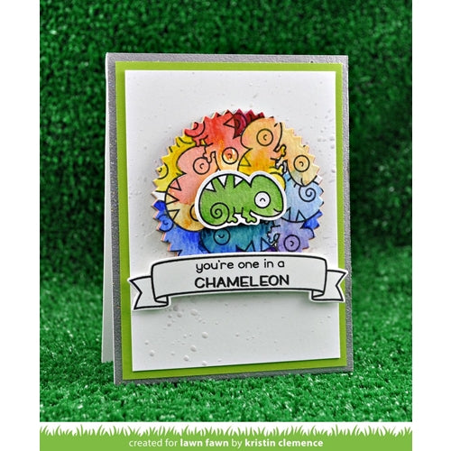 Simon Says Stamp! Lawn Fawn ONE IN A CHAMELEON Clear Stamps LF1549
