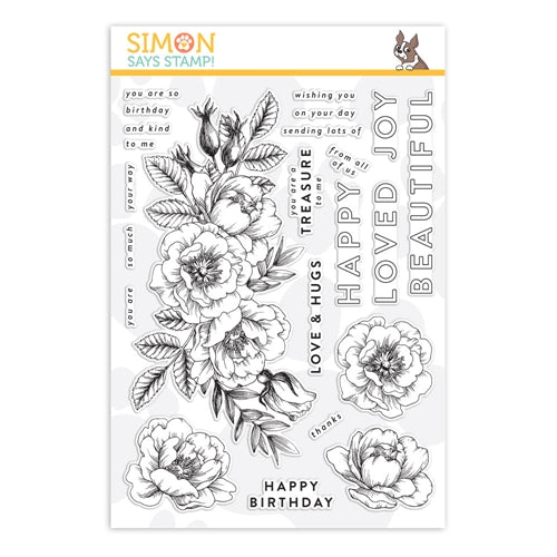 Simon Says Stamp! Simon Says Clear Stamps BEAUTIFUL FLOWERS sss101826