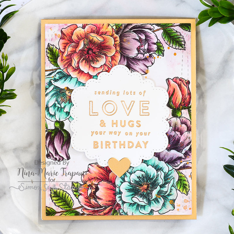 Simon Says Stamp! Simon Says Clear Stamps BEAUTIFUL FLOWERS sss101826