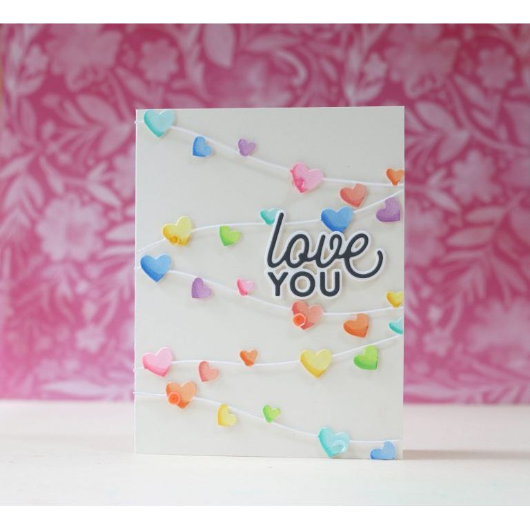 Simon Says Stamp! Simon Says Stamp HEART STREAM Wafer Dies s553