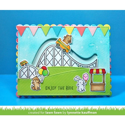 Simon Says Stamp! Lawn Fawn COASTER CRITTERS SLIDE ON AND OVER ADD ON Die Cut LF1696