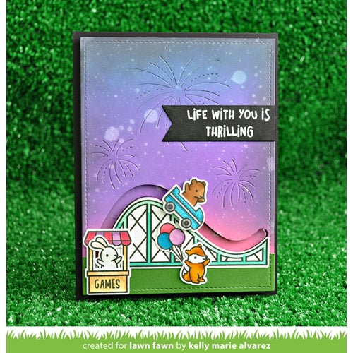 Simon Says Stamp! Lawn Fawn COASTER CRITTERS SLIDE ON AND OVER ADD ON Die Cut LF1696