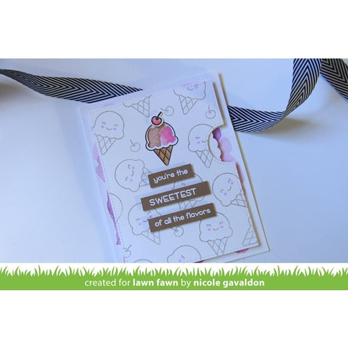Simon Says Stamp! Lawn Fawn REVEAL WHEEL SWEETEST FLAVOR ADD ON Die Cuts LF1700