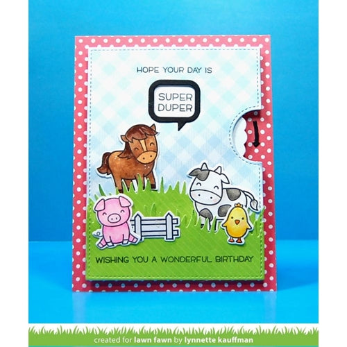 Simon Says Stamp! Lawn Fawn REVEAL WHEEL SENTIMENTS Clear Stamps LF1701