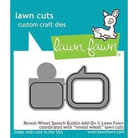 Simon Says Stamp! Lawn Fawn REVEAL WHEEL SPEECH BUBBLE ADD ON Lawn Cuts LF1702