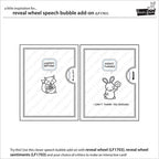 Simon Says Stamp! Lawn Fawn REVEAL WHEEL SPEECH BUBBLE ADD ON Lawn Cuts LF1702