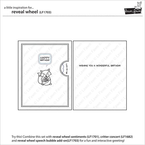 Simon Says Stamp! Lawn Fawn REVEAL WHEEL Die Cuts LF1703