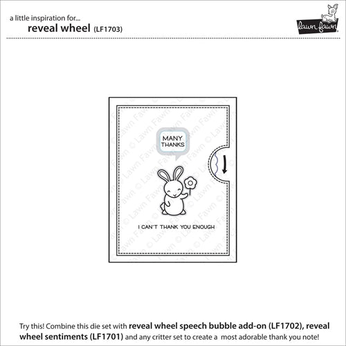 Simon Says Stamp! Lawn Fawn REVEAL WHEEL Die Cuts LF1703