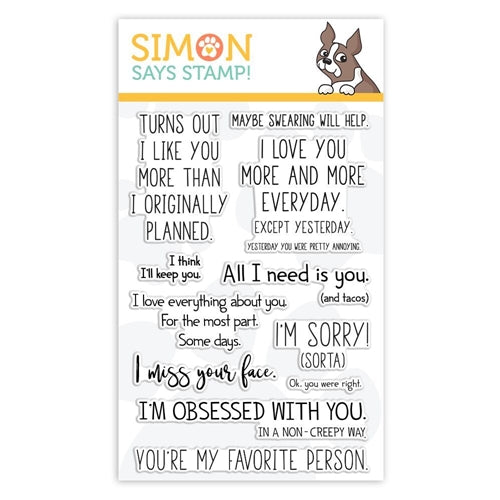 Simon Says Stamp! Simon Says Clear Stamps PLAYFUL MESSAGES sss101847