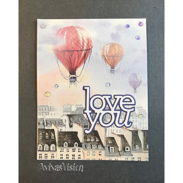 Simon Says Stamp! CZ Design Wafer Dies LOVE YOU czd30