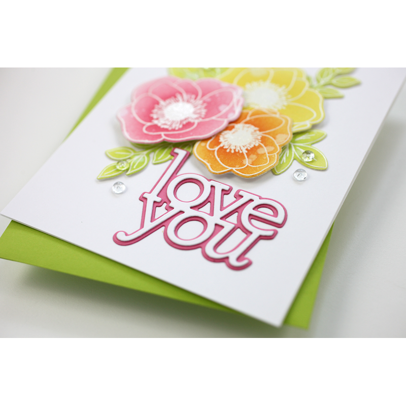 Simon Says Stamp! CZ Design Wafer Dies LOVE YOU czd30