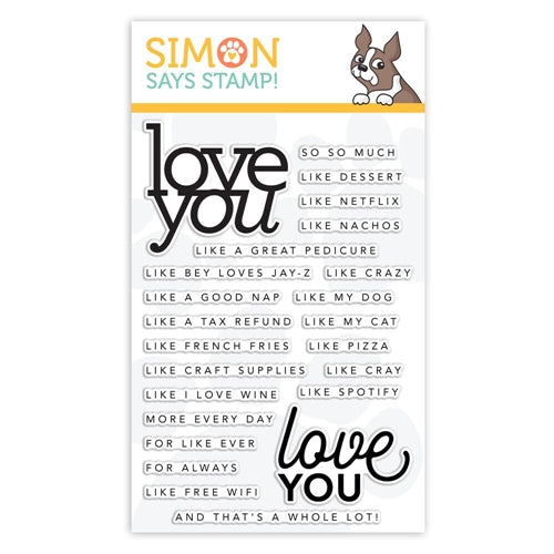 Simon Says Stamp! CZ Design Clear Stamps LOVE YOU LIKE cz21