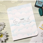 Simon Says Stamp! Simon Says Stamp Stencils CLOUDS FOR DAYS ssst121423