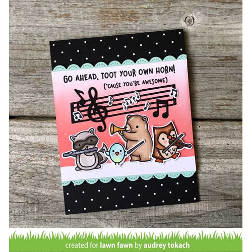 Simon Says Stamp! Lawn Fawn LITTLE MUSIC NOTES Die Cuts LF1712