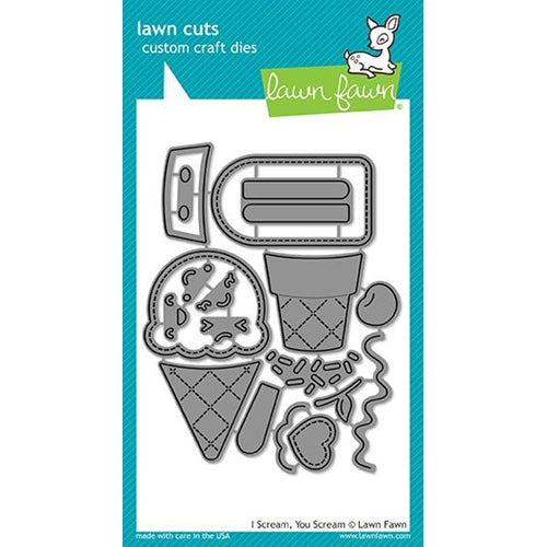 Simon Says Stamp! Lawn Fawn I SCREAM YOU SCREAM Die Cuts LF1713