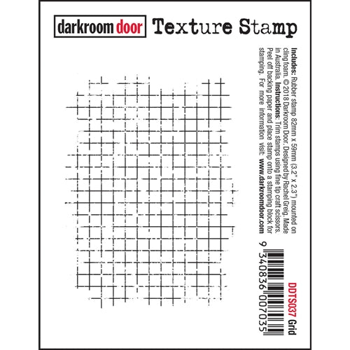 Simon Says Stamp! Darkroom Door Cling GRID Texture Stamp ddts037